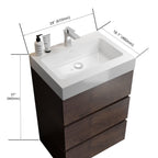 Alice - Bathroom Vanity With Large Storage, Freestanding