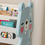 Kids Toy Storage Organizer With 2 Tier Bookshelf, Toy Storage With 12 Bins