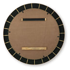Corinsworth - Accent Mirror - Charcoal / Brass Finish