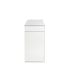 Nysa - 31" Vanity Desk - Mirrored & Faux Crystals