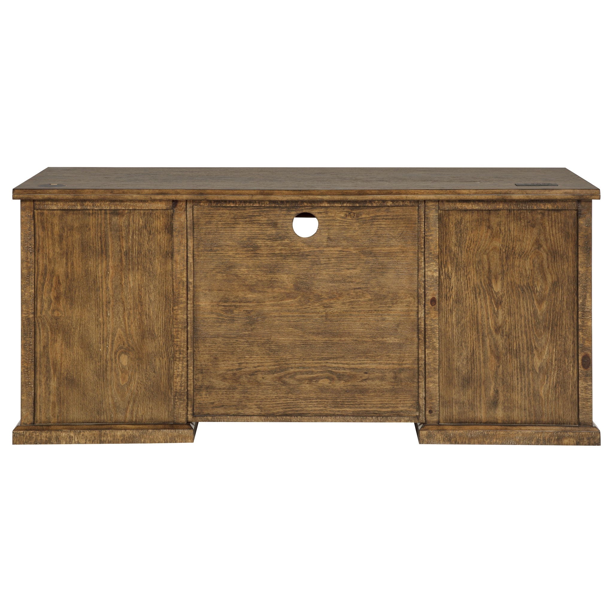 Altidore 68-inch 7-drawer Executive Home Office Desk Distressed Brown