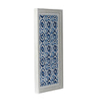 Hanging Sculptures, Modern Wall Art Decor (Set of 2) - White / Blue