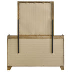 Henderson 6-drawer Bedroom Dresser with Mirror Medium Oak