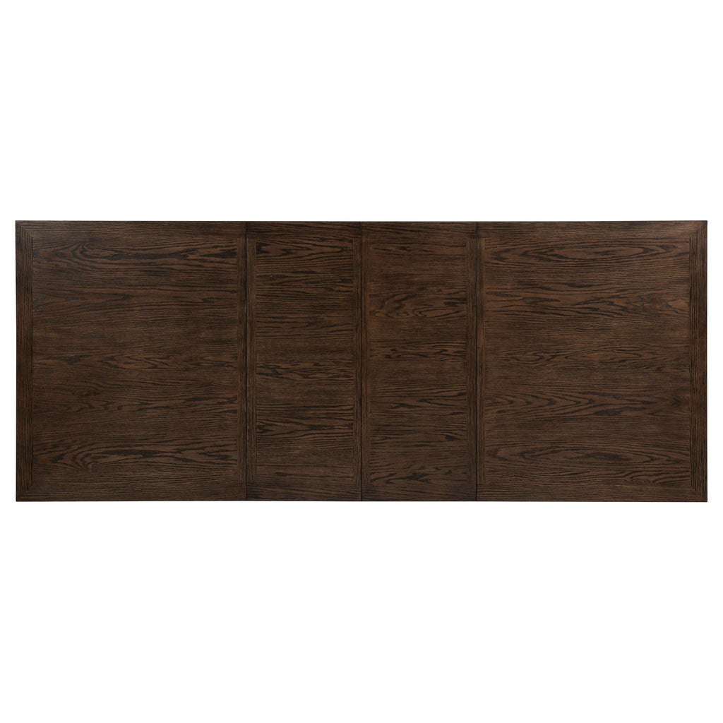 Ridgewell 9-piece Rectangular Trestle Dining Set Dark Oak