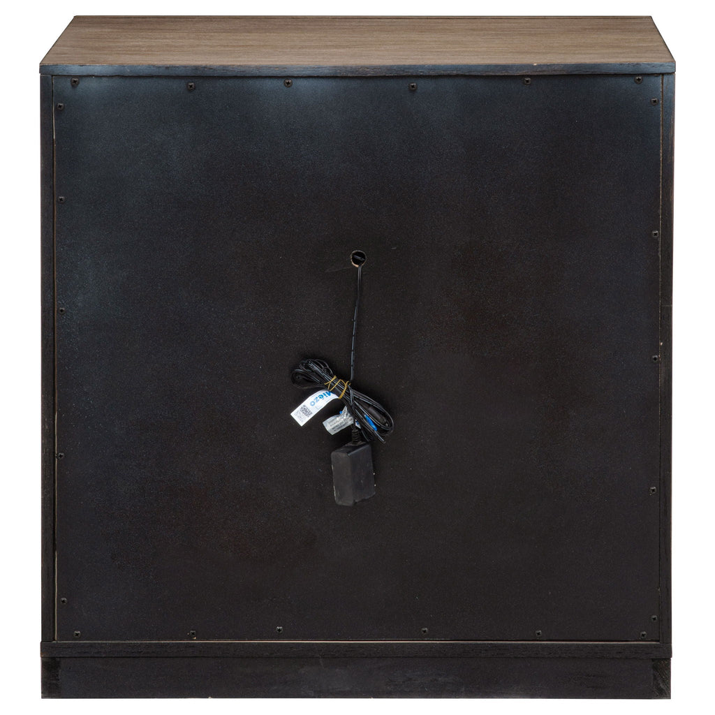 Kenora 1-drawer Nightstand Bedside Table Barley Brown