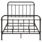Livingston Metal Full Open Frame Bed Dark Bronze