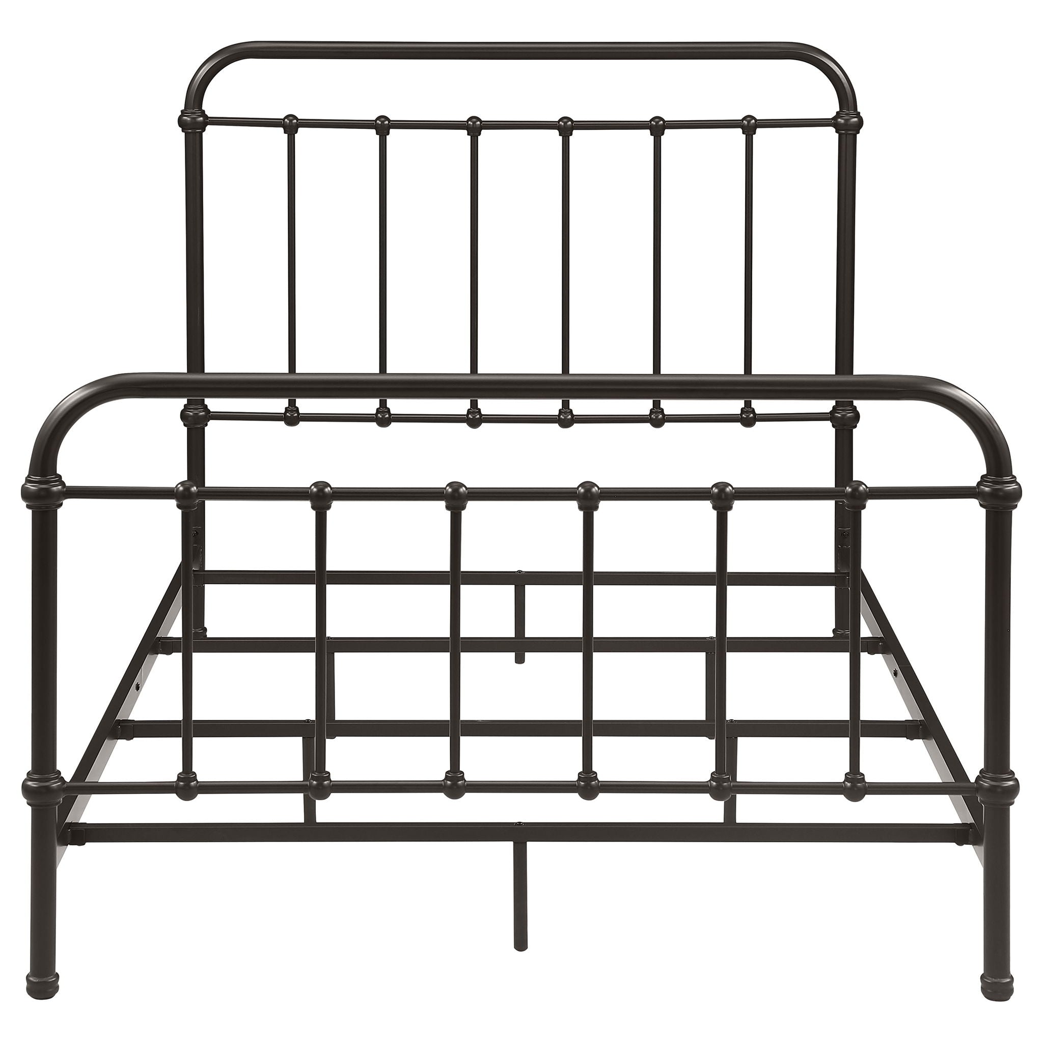 Livingston Metal Full Open Frame Bed Dark Bronze