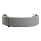 Ivria - Sectional Sofa With 9 Pillows - Gray Boucle