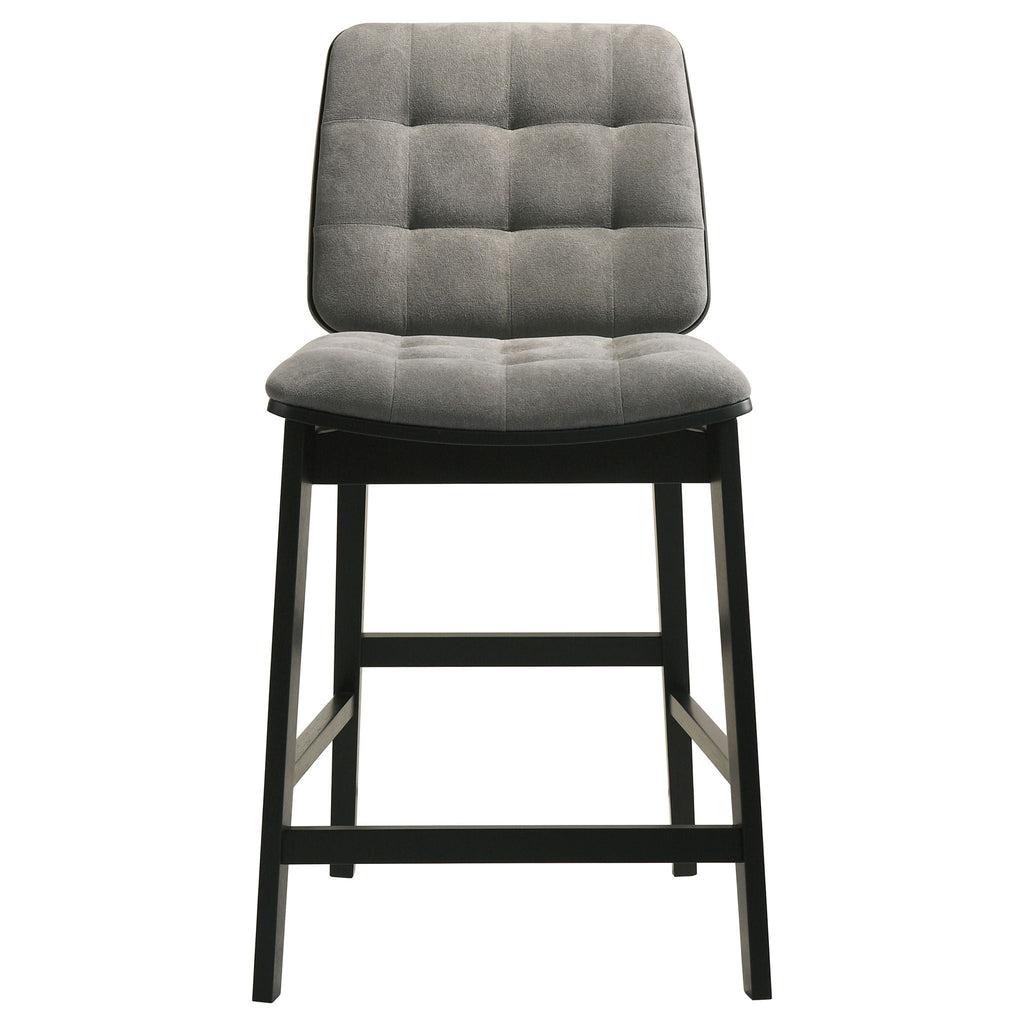 Hamlyn 5-piece Round Wood Counter Height Dining Set Grey and Black