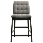 Hamlyn 5-piece Round Wood Counter Height Dining Set Grey and Black