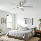 Mordern Flush Mount Ceiling Fan With Light And Remote Control