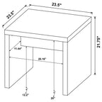 Lynette Square Engineered Wood End Table Mango