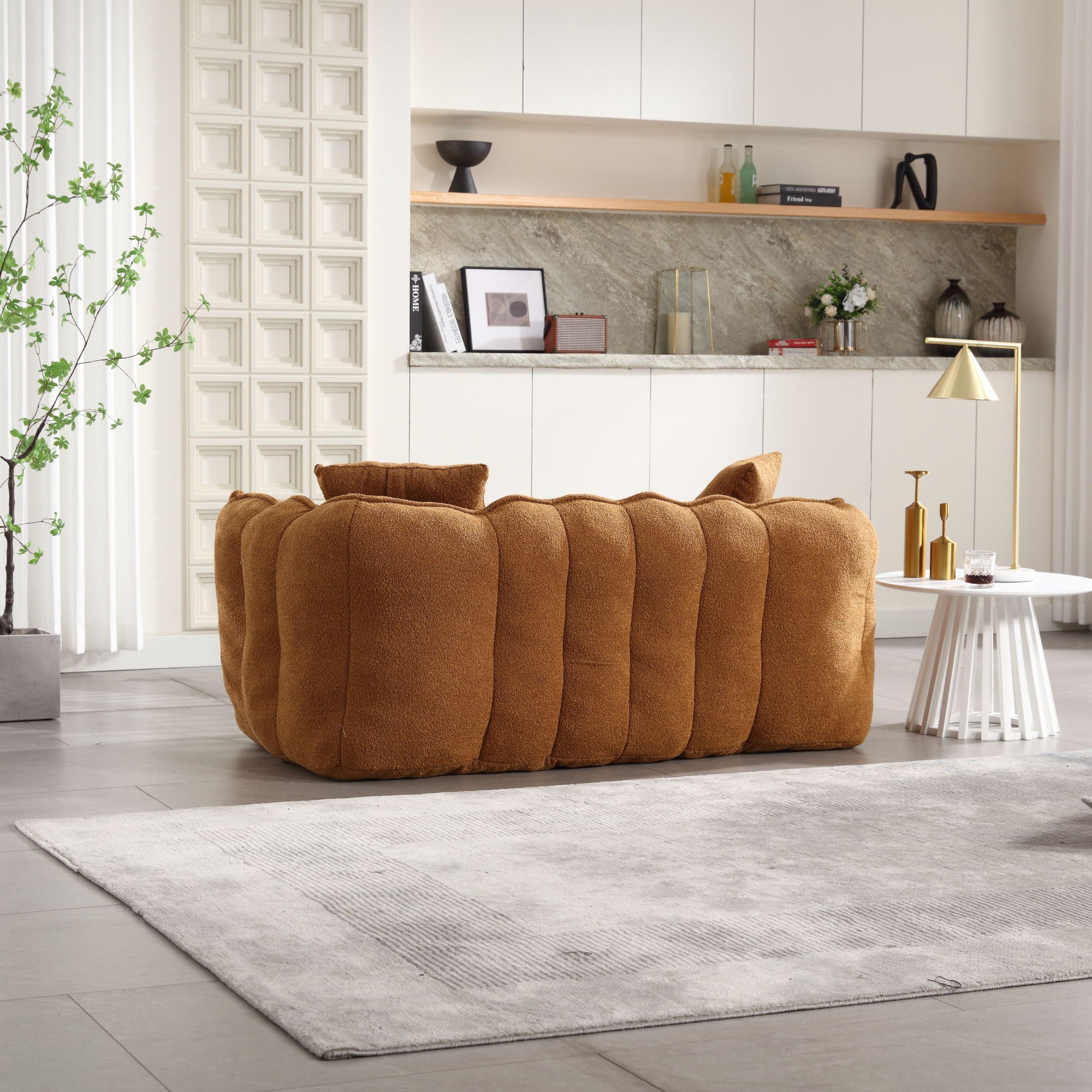Cozy Beanbag Chair With High Resilience Foam Core For 2