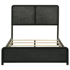 Cavelle 51-inch Upholstered Full Panel Bed Black