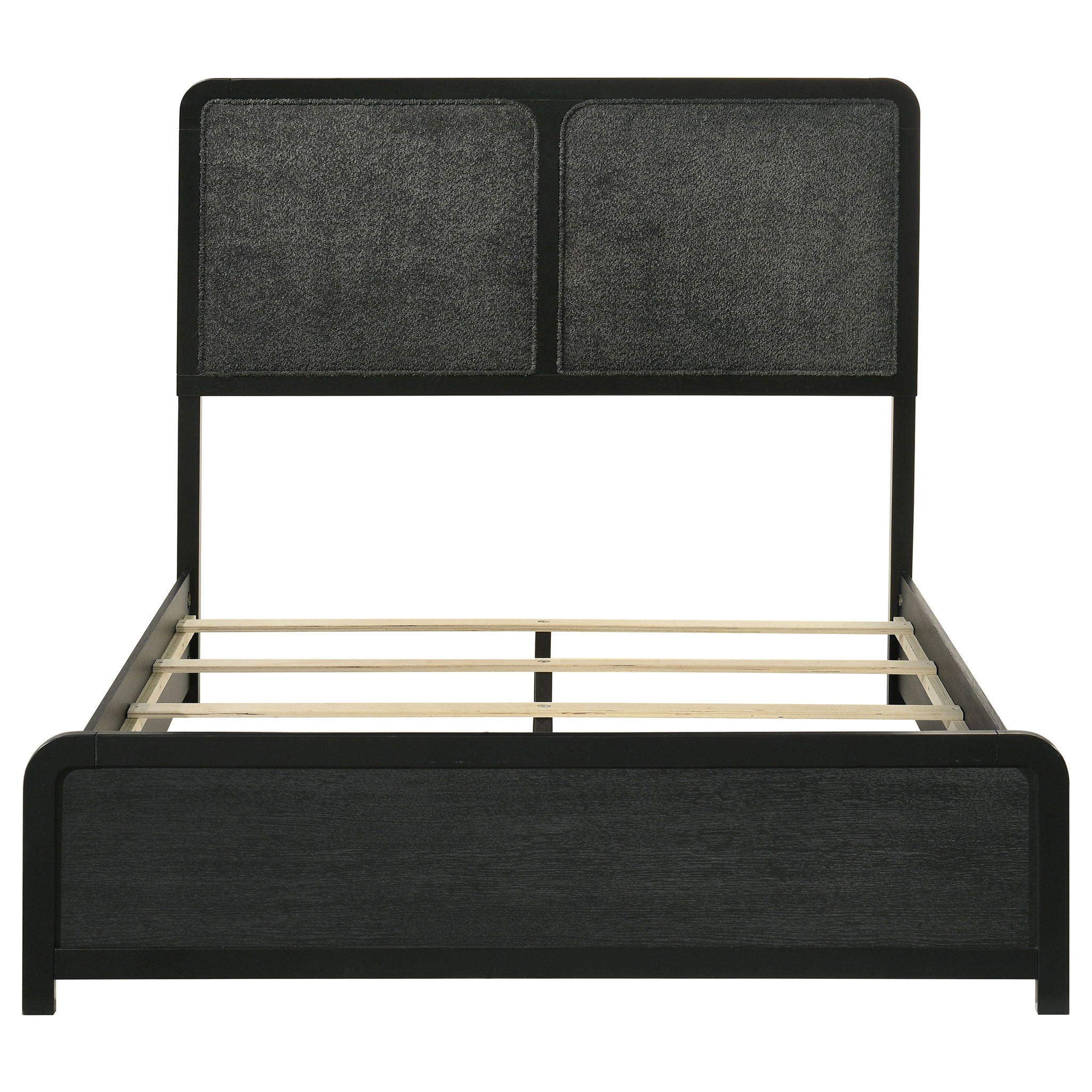 Cavelle 51-inch Upholstered Full Panel Bed Black