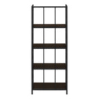 Bookshelf, Bookcase, Etagere, 4 Tier, For Office, Contemporary & Modern - Espresso