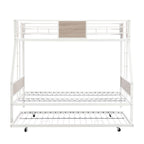 Modern Metal Bunk Bed With Dual Side Ladder And Metal Desig