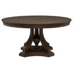 Ridgewell Round Pedestal Dining Table Dark Oak
