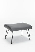 Rocking Accent Chair With Lumbar Pillow And Ottoman