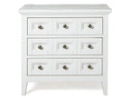 Heron Cove - Relaxed Traditional Chalk White Three Drawer Nightstand - Chalk White