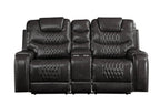 Braylon - Recliner Loveseat With Cupholder Console - Brown
