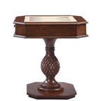 Bishop - Reversible Chess Checker Game Table With Game Tray (Chess Fingures Not Included) - Cherry