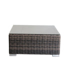 Wicker 2 Person Conversation Set, Durable Outdoor Seating With Cushions Mix - Brown Mix