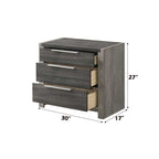 Jehoram - 3 Drawer Nightstand For Bedroom