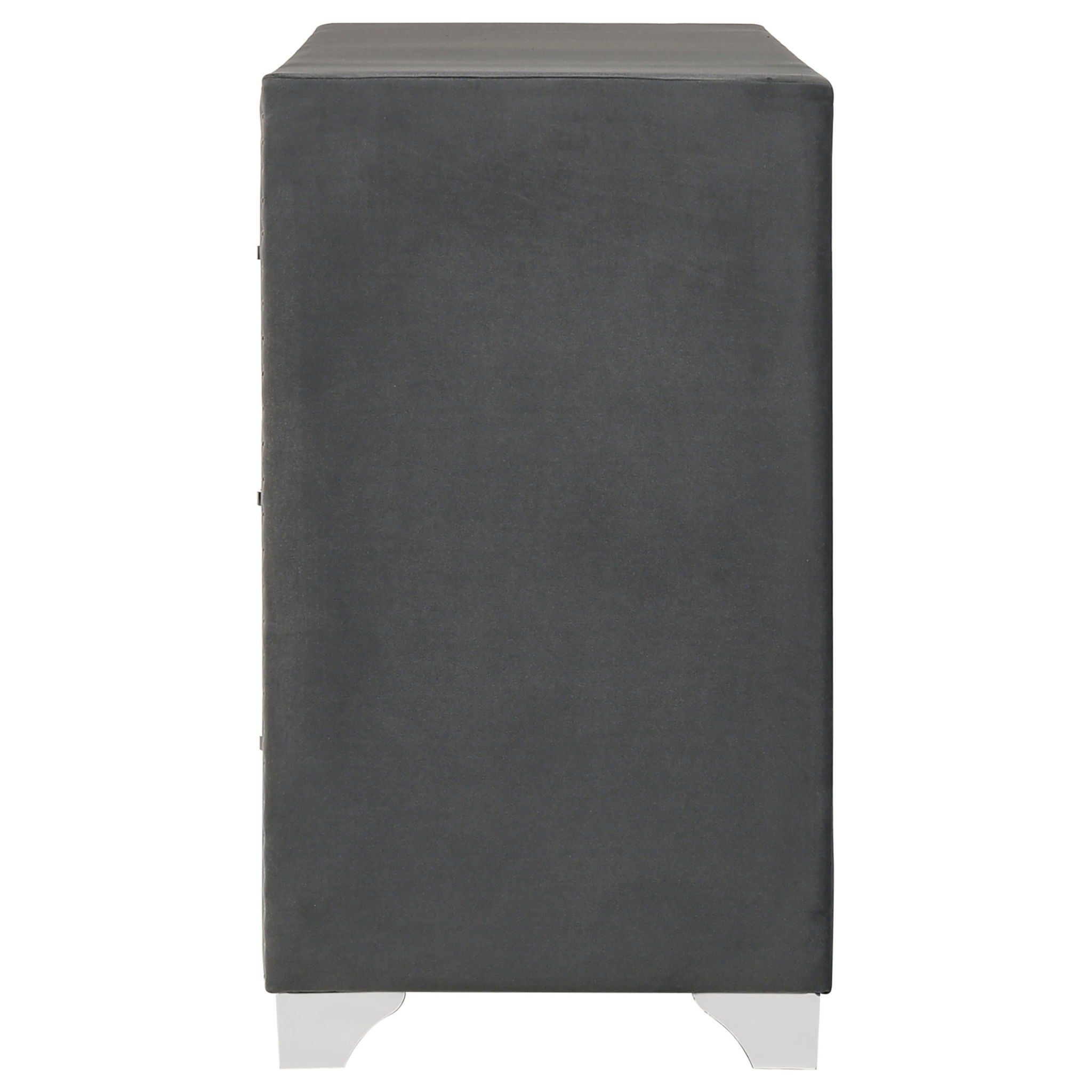 Melody 6-drawer Upholstered Dresser Grey