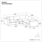 Jasmine - Handcrafted Sectional Sofa