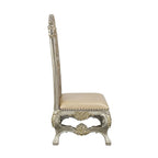 Danae - Side Chair (Set of 2) - Synthetic Leather , Champagne & Gold