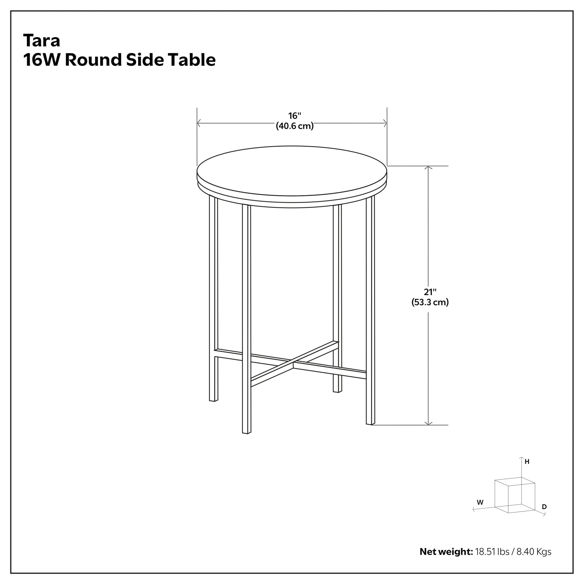 Tara - Side Table - Gold