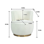 360 Degree Swivel Cuddle Barrel Accent Sofa Chair