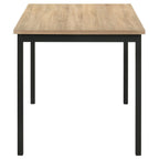 Garza 5-piece Rectangular Dining Table Greige Oak