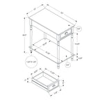 Accent Side Table, 2 Tier, Storage Drawer, Stylish Traditional Design