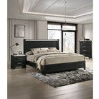 2 Drawers Nightstand - Black / White