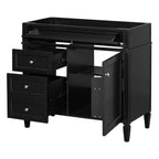 Bathroom Vanity With 2 Drawers And Tip-Out Drawer, Storage Cabinet
