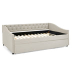 Upholstered Daybed With USB Charging & Pull Out Bed