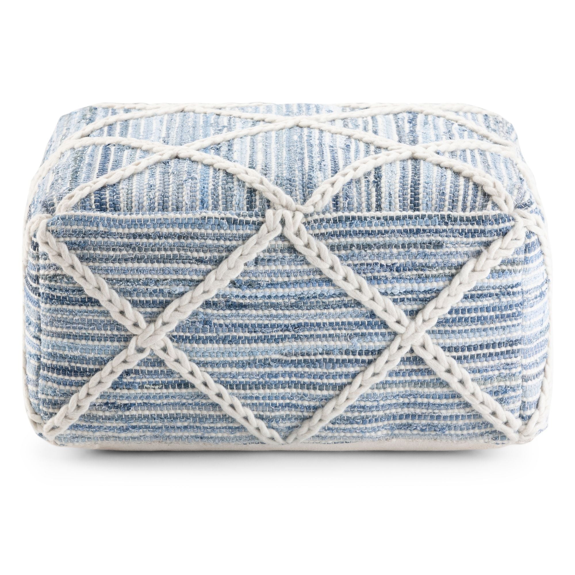 Cowan - Handcrafted Square Pouf