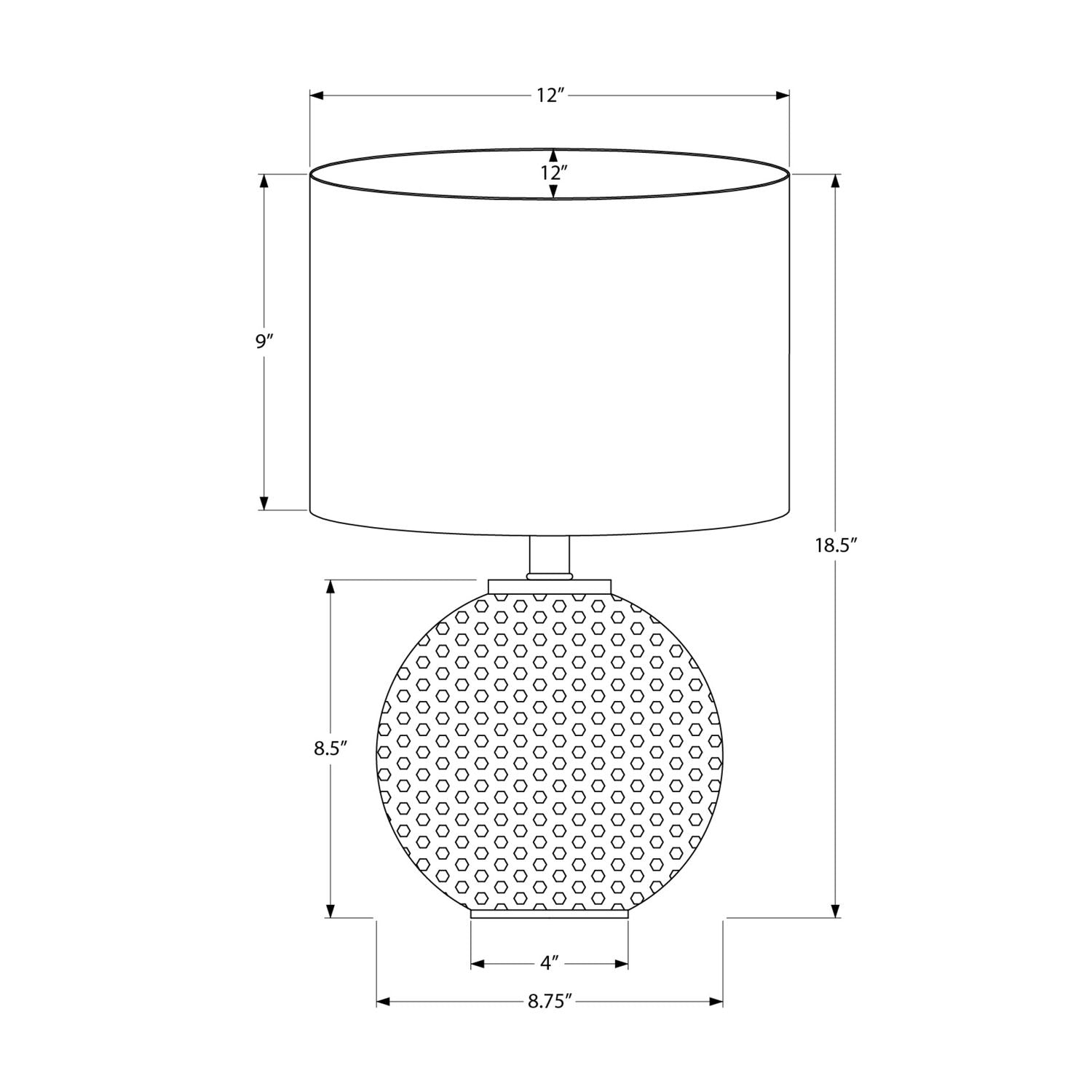 Lighting, Table Lamp, Modern - Gray / Cream