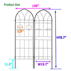Metal Garden Trellis Rustproof Trellis For Climbing Plant, Outdoor Flower Support