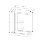 Accent Table, C - Shaped, Contemporary & Modern Stylish Design
