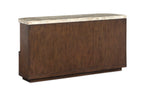 McPherson - Demilune Sofa Table - Burnt Umber