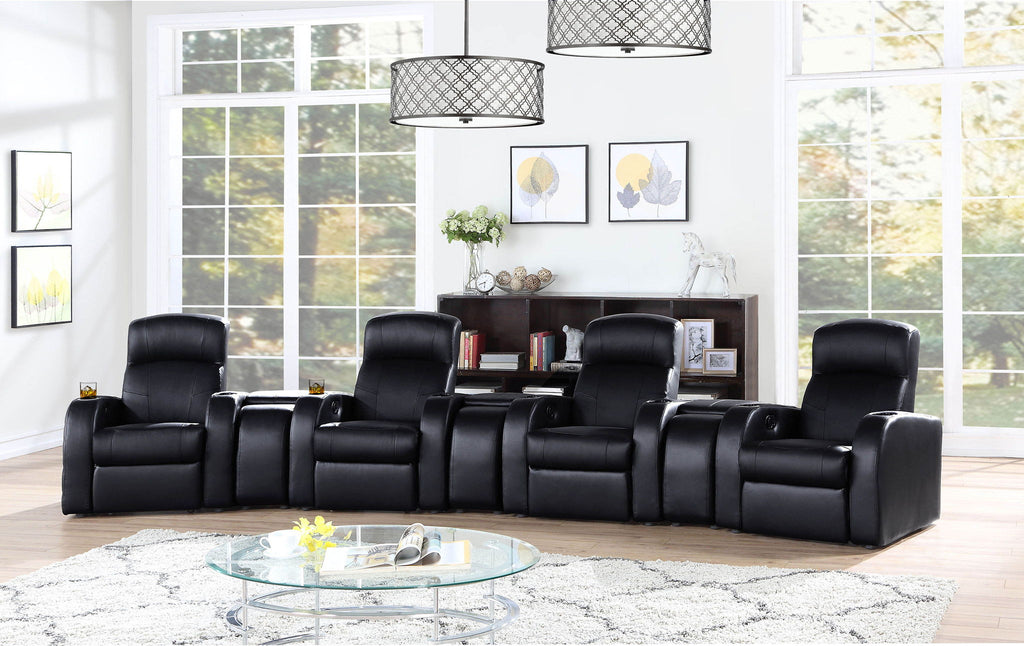Cyrus 7-piece Upholstered Home Theater Seating