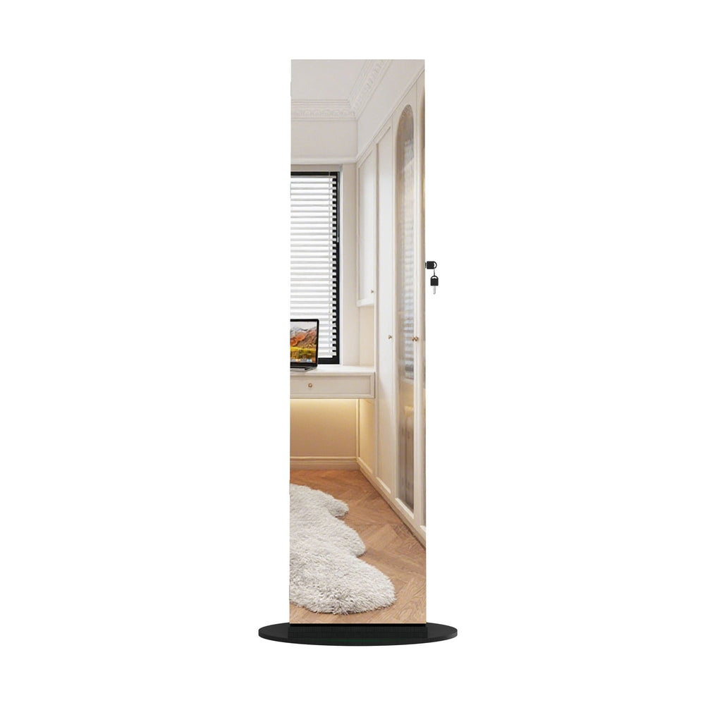 Swivel Jewelry Cabinet With Full Length Mirror