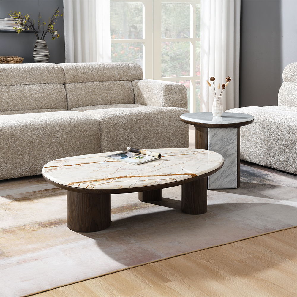 Haidar - Table With Marble Top