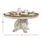 Elegant Dining Set Round Table And Side Chairs