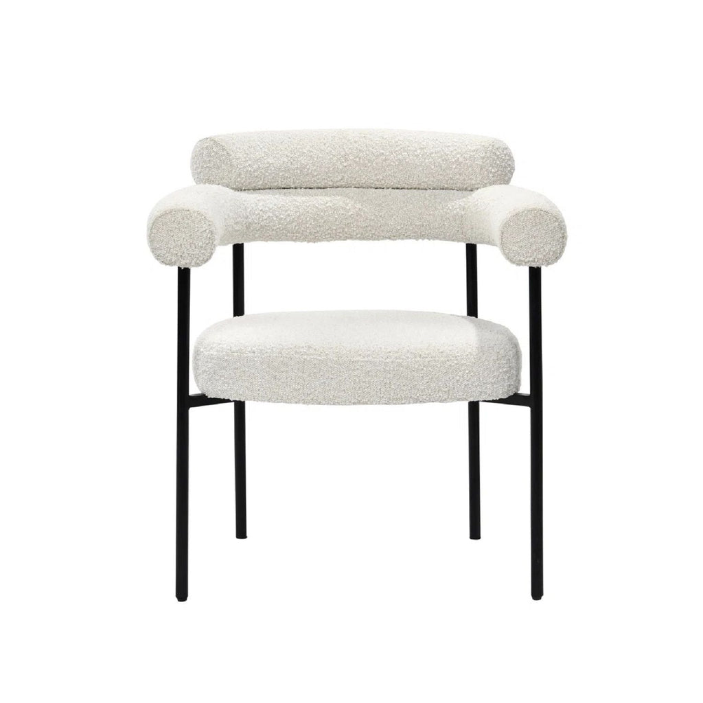 Upholstered Accent Dining Chairs With Armrests (Set of 2)