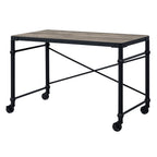 Oklarth - Writing Desk - Rustic Oak & Black