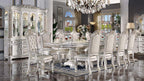 Vendome - 30" Dining Table With Pedestal Base - Antique Pearl